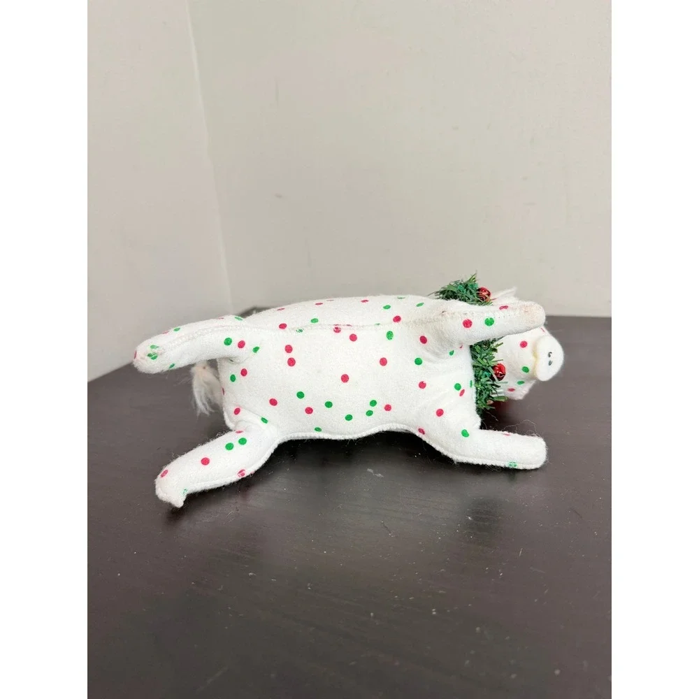 VTG Annalee Mobilitee Dolls Santa Christmas Wreath Pig Hog Piglet 2006 8